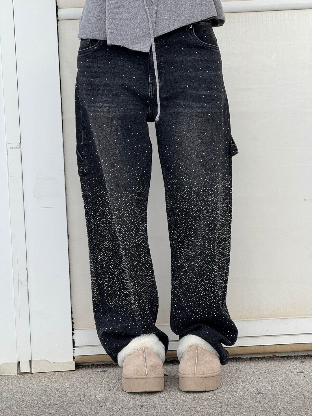 Dorothy - Glittering Jeans with Relaxed Balloon Fit and Sparkling Details