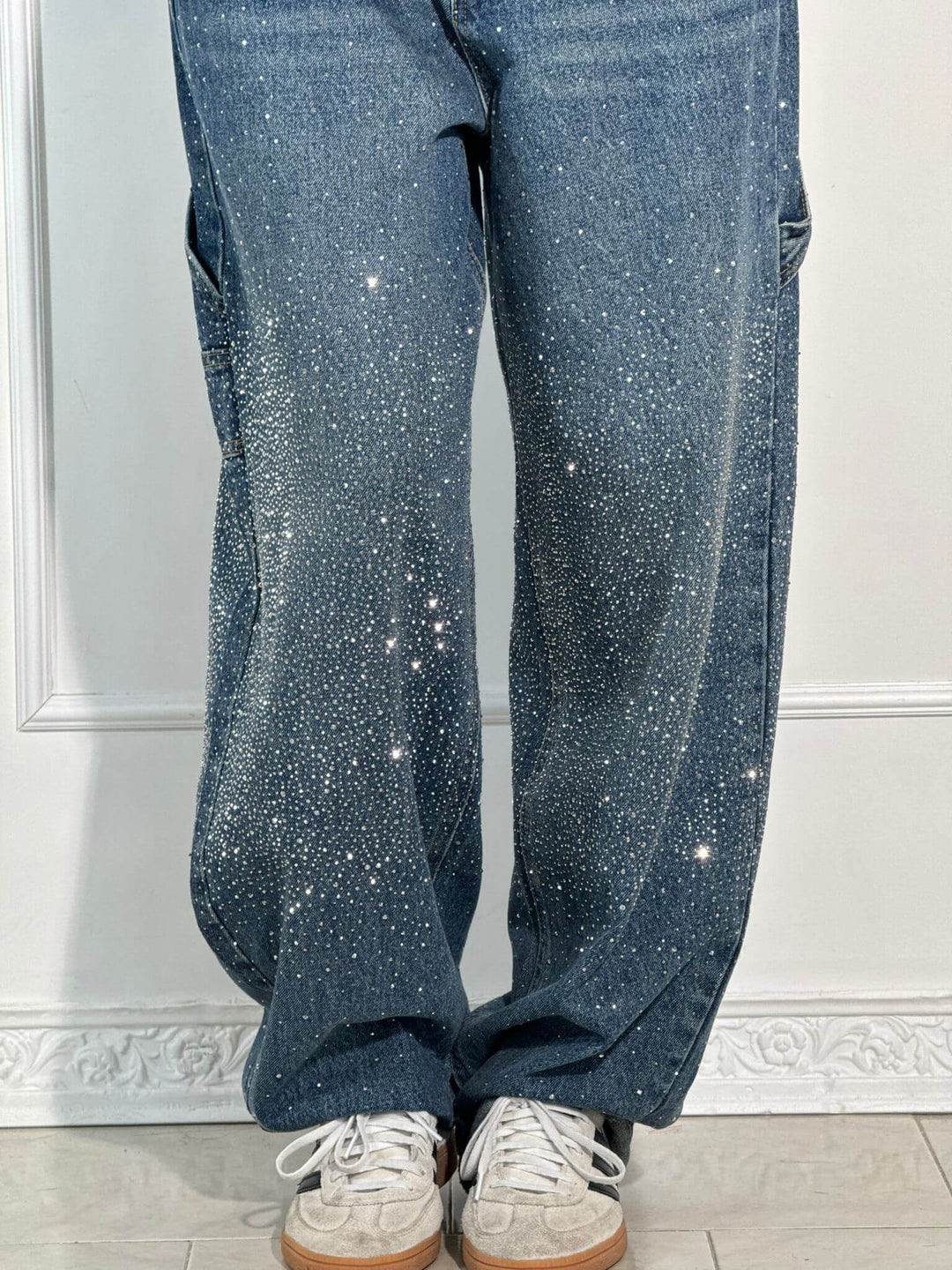 Dorothy - Glittering Jeans with Relaxed Balloon Fit and Sparkling Details