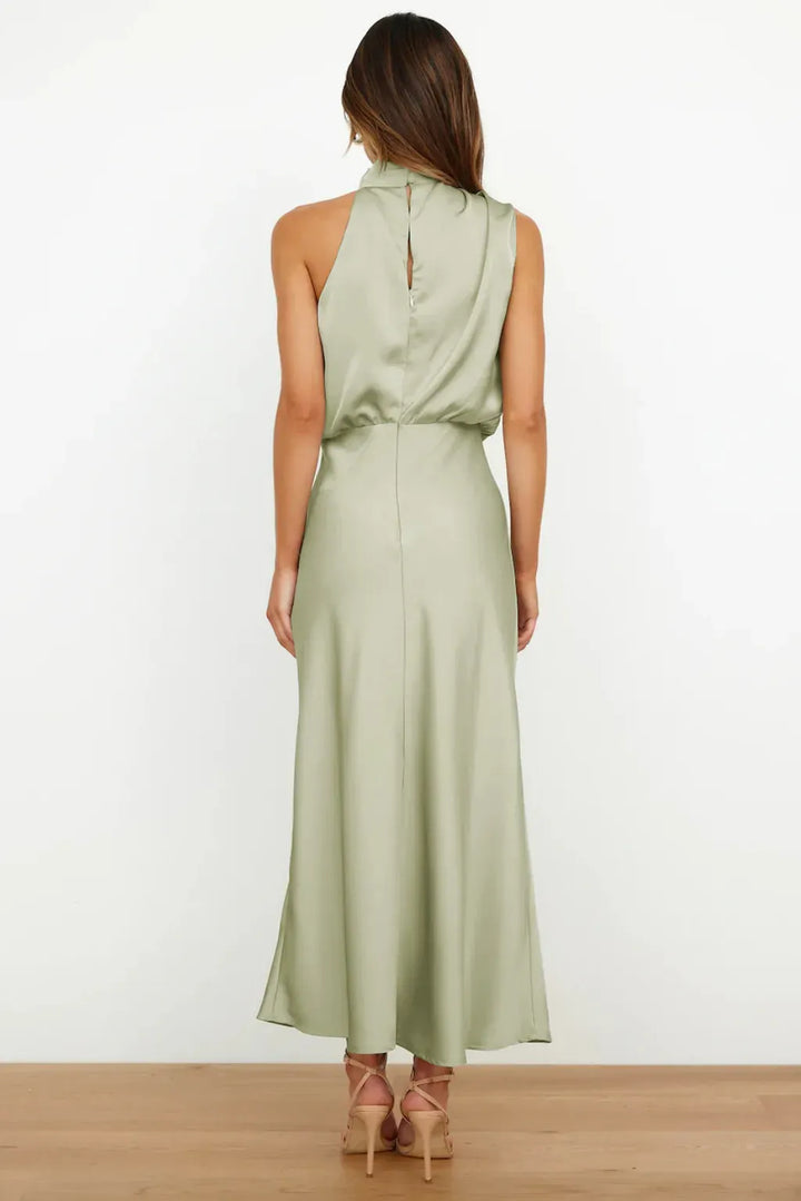 Chic Draped Cocktail Dress – Stylish Choice for Winter Weddings & Formal Events