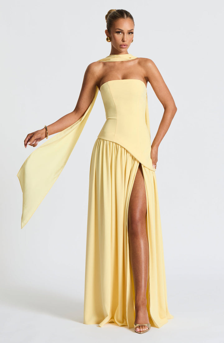 Women’s Strapless Corset Evening Maxi Dress – Elegant Winter Gala & Christmas Party Gown