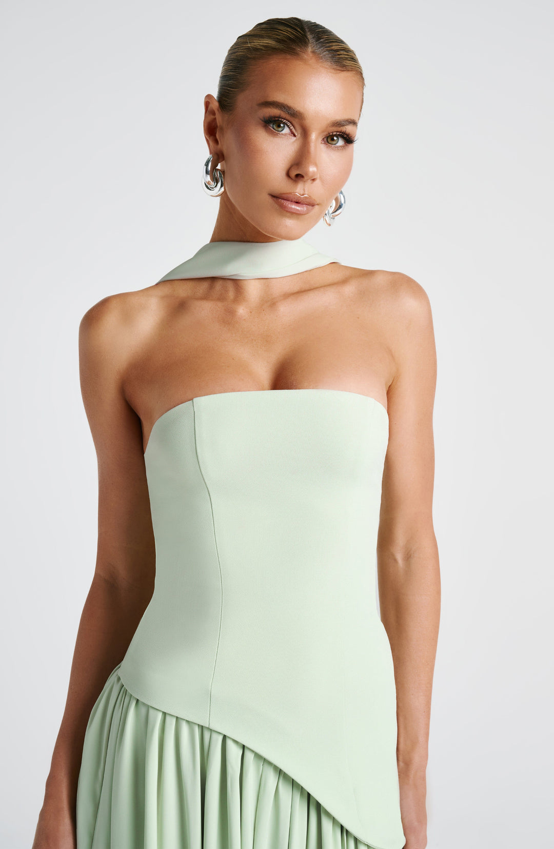 Women’s Strapless Corset Evening Maxi Dress – Elegant Winter Gala & Christmas Party Gown