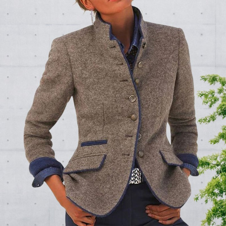Mirabel - Elegant Wool Jacket with Tailored Shape and Button Detailing