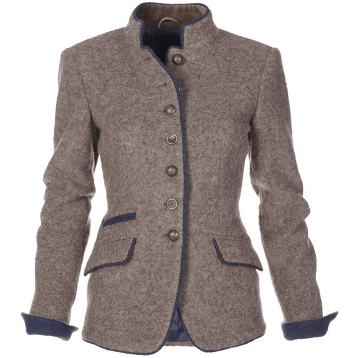Mirabel - Elegant Wool Jacket with Tailored Shape and Button Detailing