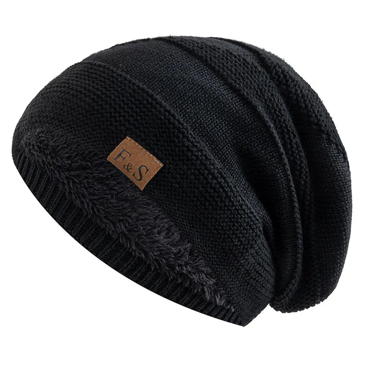 Warm Winter Beanie with Fleece Lining - Luna