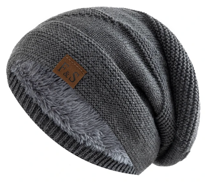 Warm Winter Beanie with Fleece Lining - Luna