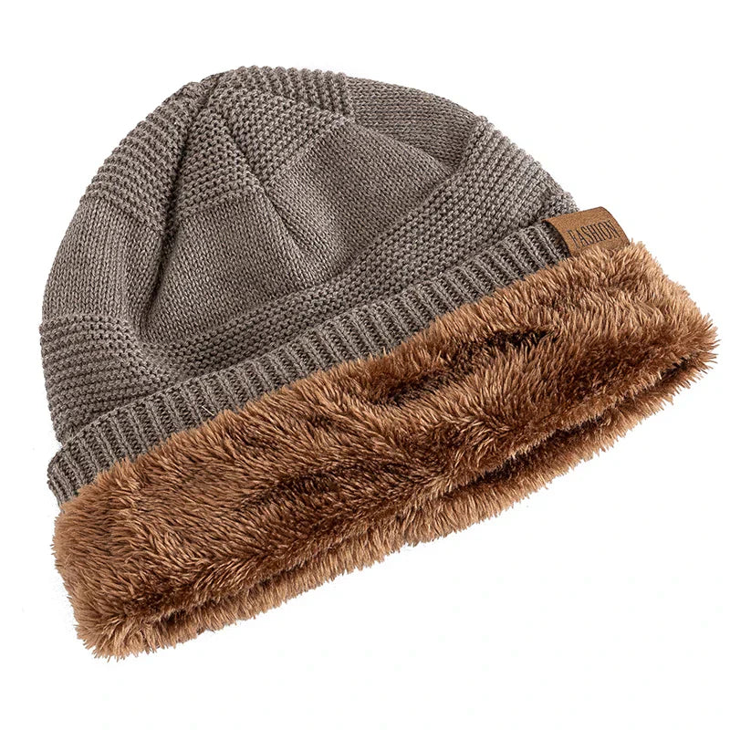 Warm Winter Beanie with Fleece Lining - Luna