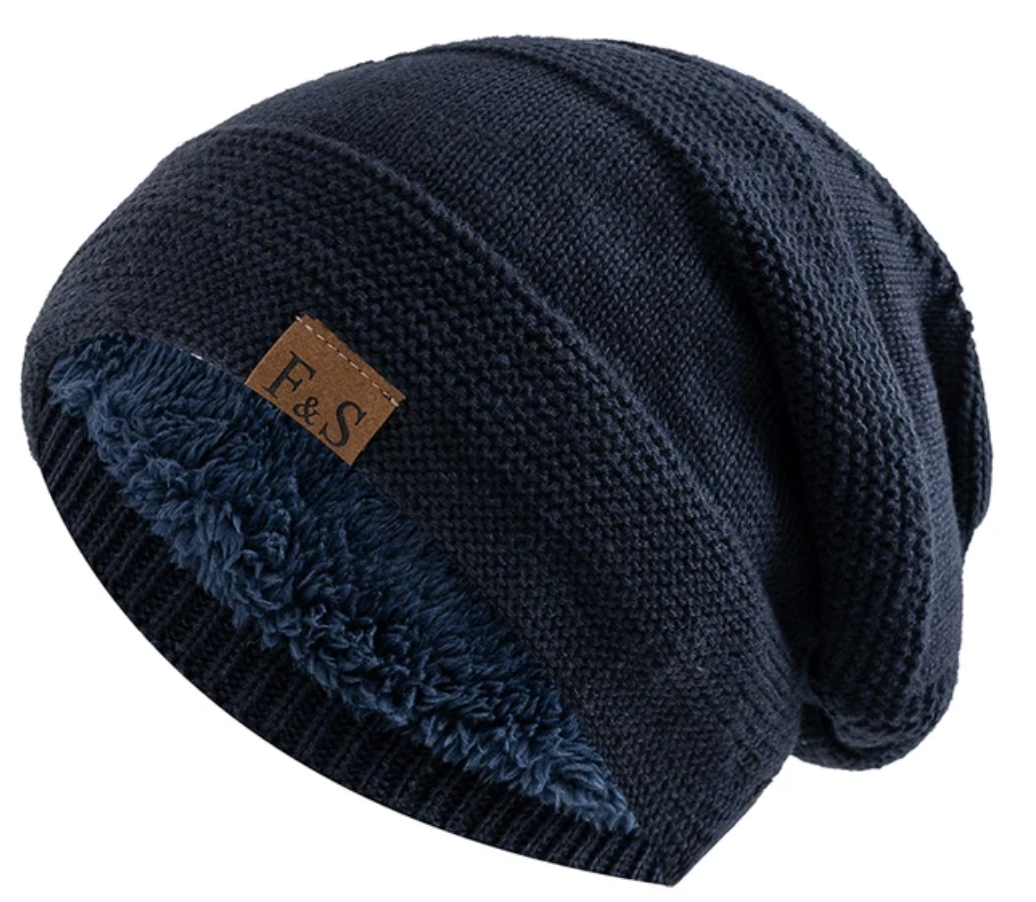 Warm Winter Beanie with Fleece Lining - Luna