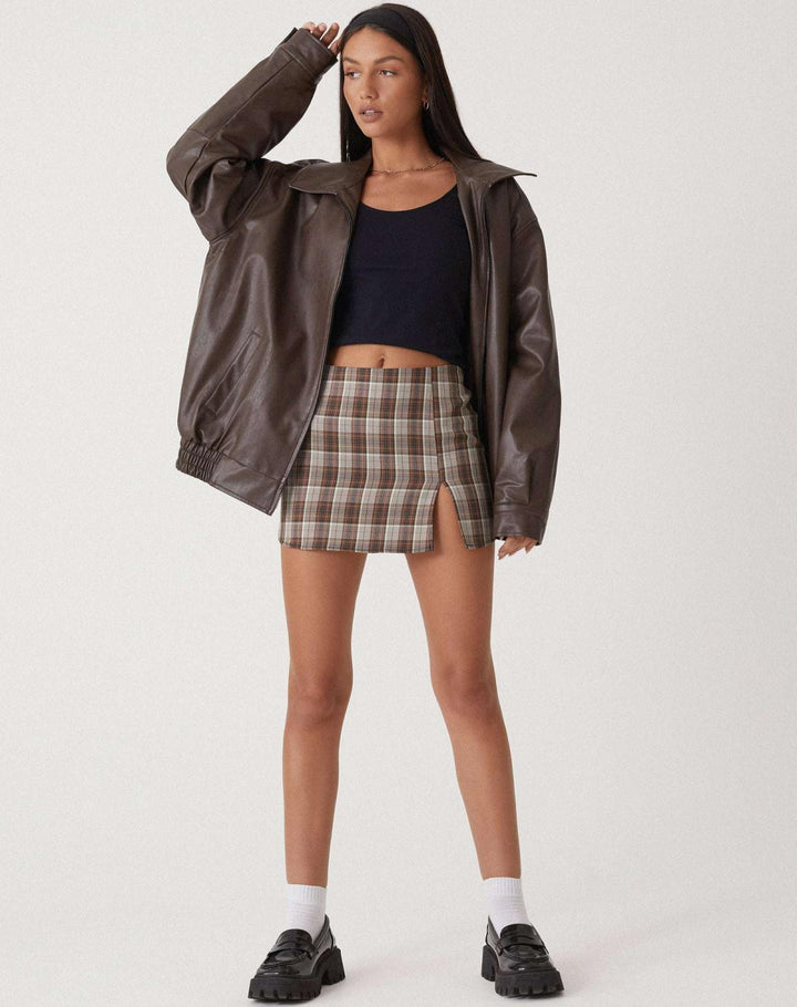 Liza | Loose Leather Jacket